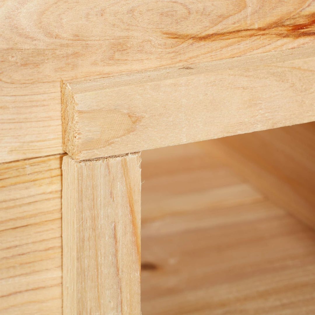 Relaxdays Igelhaus für den Garten, Winterquartier und Unterschlupf, Igelhotel Tannenholz, HBT: 22,5