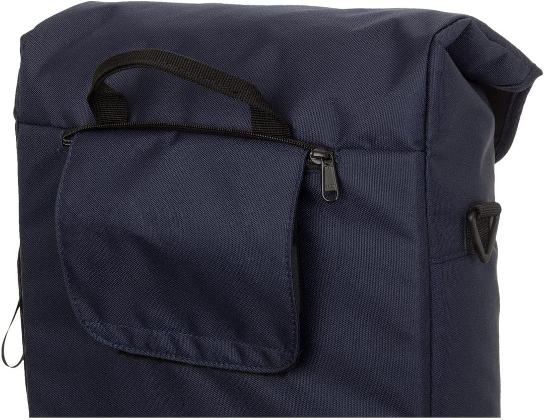 AGU Essentials DWR Urban Klickfix Fahrradtasche für Gepäckträger, 17L Seitentasche Fahrrad mit Schul