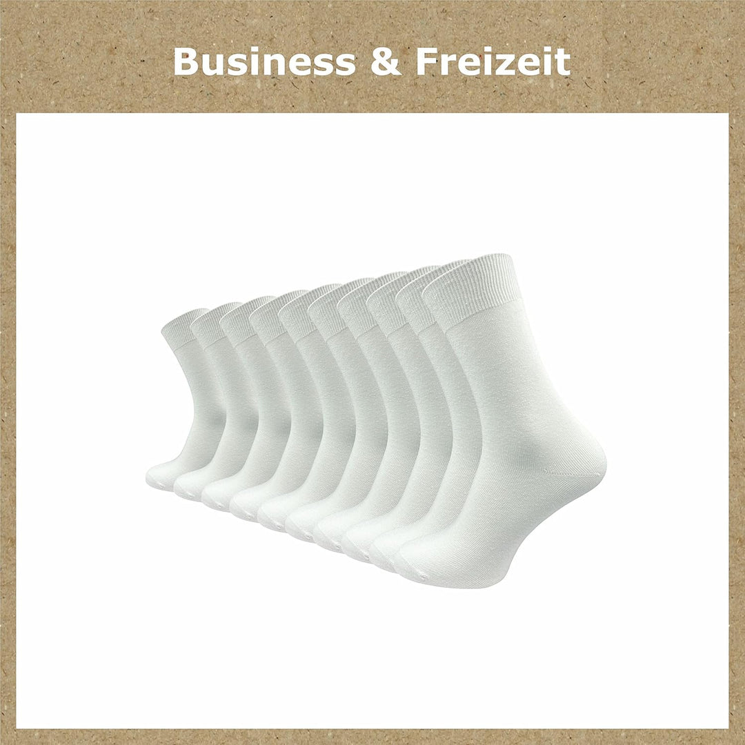 GAWILO Socken aus 100% Baumwolle (10 Paar) | Ohne drückende Naht, mit venenfreundlichem Komfortbund