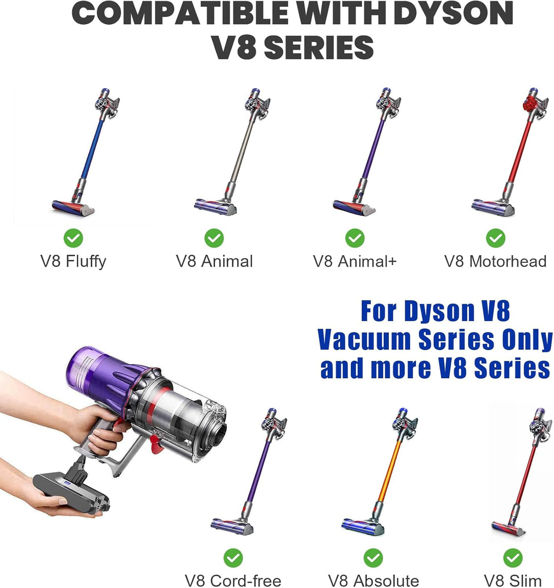 Verbesserter V8 8.0Ah Ersatzakku für Dyson V8 Akku für Dyson Absolute Animal Motorhead Fluffy SV10 A
