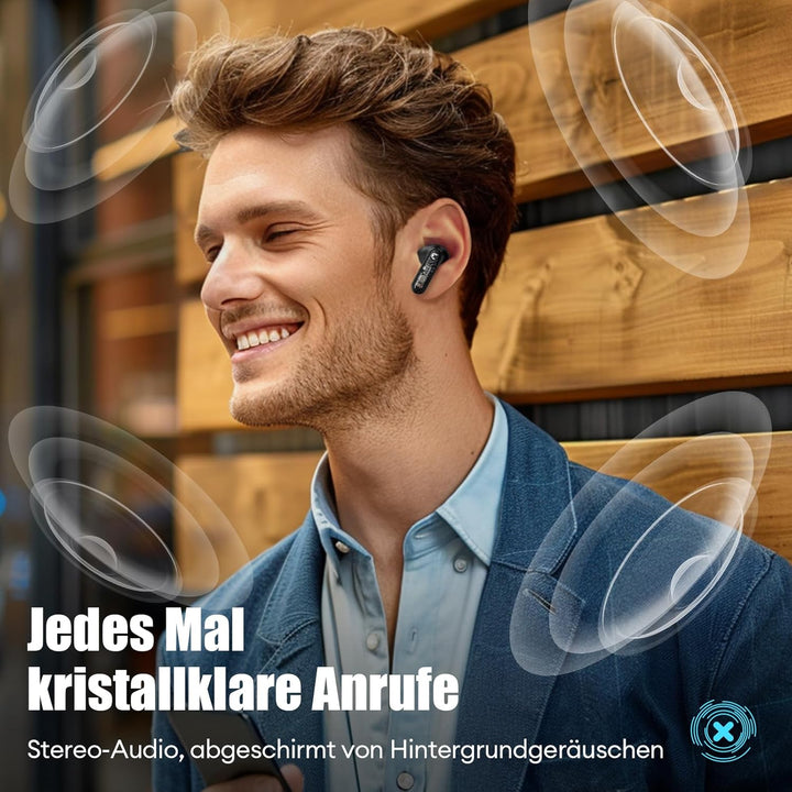 ZOMBIES CAT In Ear KopfhöRer Bluetooth 5.3 Touch Control In Ear OhrhöRer Mit 4 Mikrofon Exklusive Li