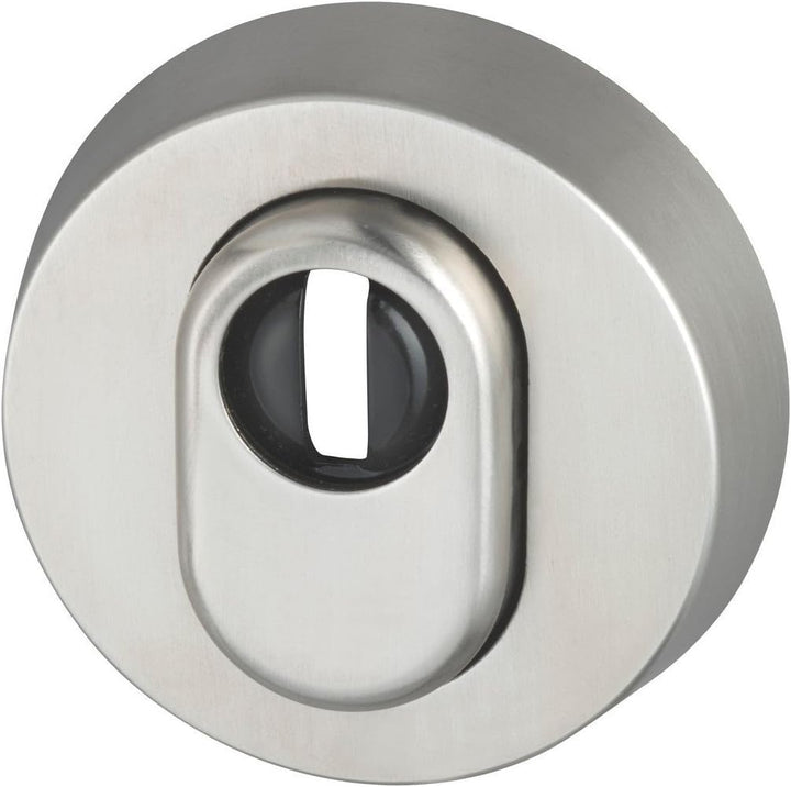 Abus Schutzrosette RHZS415 ER (Edelstahl) mit Zylinderschutz für Holztüren, Edelstahl