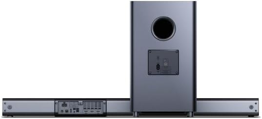 SHARP HTSBW460 3.1 Soundbar 440W (USB, Bluetooth, HDMI, Optisch, AUX-IN (3,5mm), 4K, Breite: 95cm),