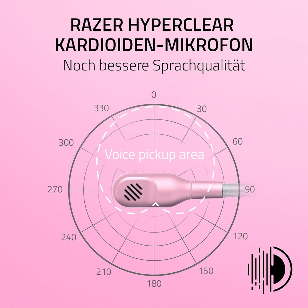 Razer Kraken Kitty V2 - Kabelgebundenes RGB-Headset mit Katzenohren (Reaktive Streaming-Beleuchtung,