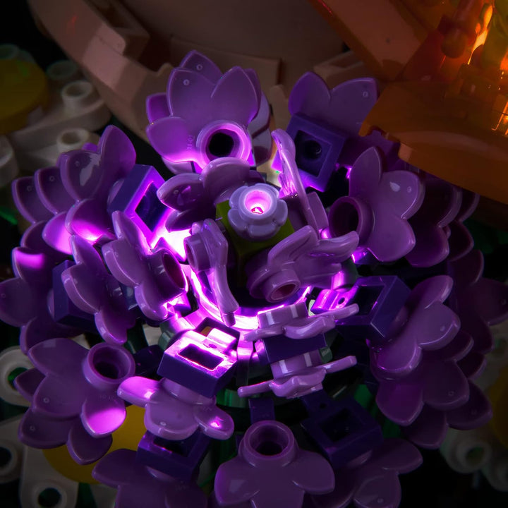 Led Licht Set Kompatibel mit Lego Blumenstrauss, Led Beleuchtungs Set Compatible with Lego 10280 Flo