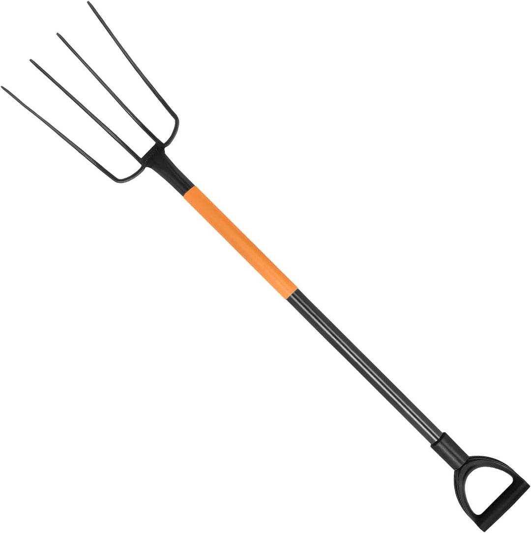 KOTARBAU® Mistforke 4 Zinken 120cm mit Metallstiel für Garten und Landwirtschaft