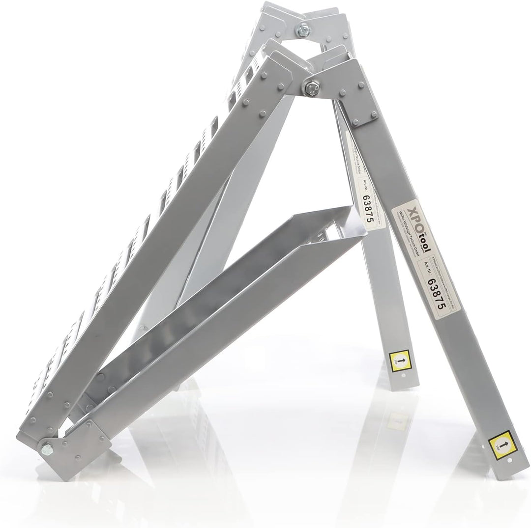 XPOtool 2X Auffahrrampe 340kg 3-Fach klappbar Verladerampen 197x23cm rutschfest Stahl für Motorrad