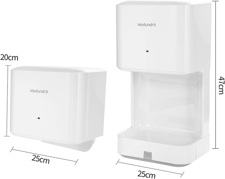 Modundry Automatischer Elektrischer Händetrockner Hochgeschwindigkeits mit Ablaufschale für Gewerbli