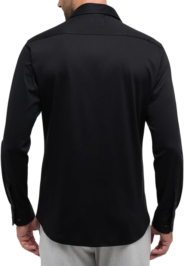 ETERNA Male Jersey Shirt MODERN FIT 39 Schwarz, 39 Schwarz