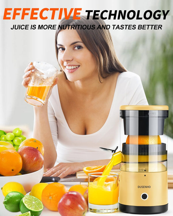 Zitronenpresse Elektrisch Orangenpresse Saftpresse Elektrisch Zitruspresse Tragbare USB-Aufladung Ju