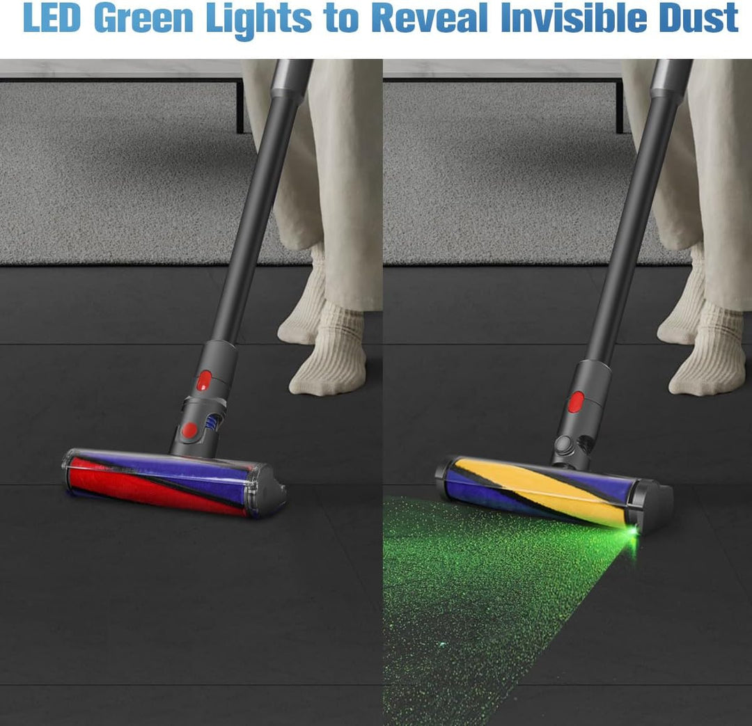 DrRobor Softwalze Bodendüse für Dyson V10 V11 V15 V7 V8, Elektrischer Soft Roller Bürste Aufsatz mit