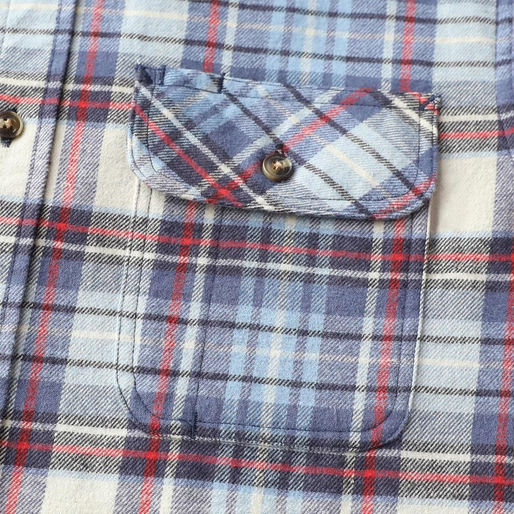 Dubinik® Flanellhemd Herren Kariert Flanellhemden Langarm Casual Button Down Freizeithemd Mit Brustt