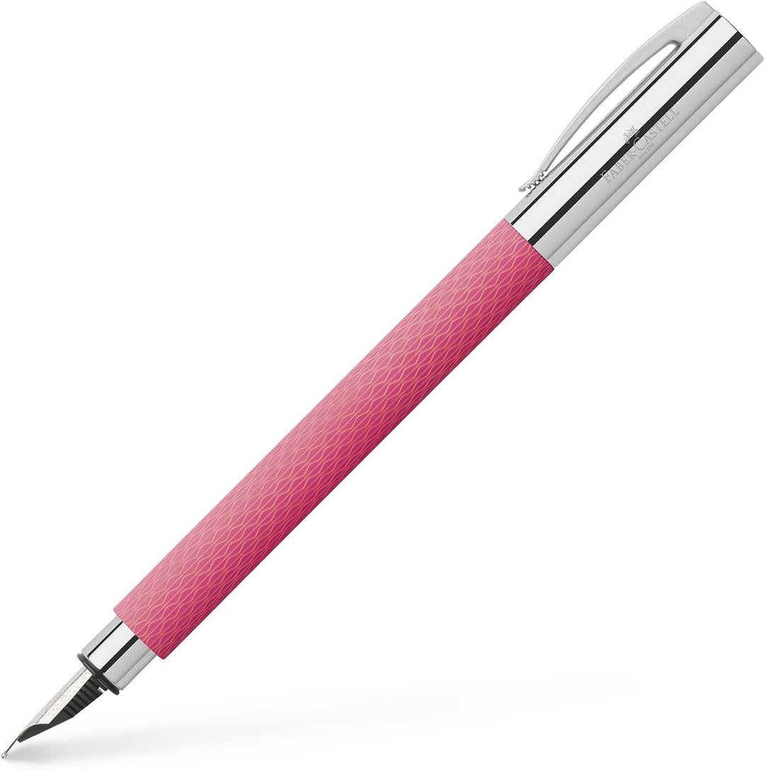Faber-Castell 149691 - Füller AMBITION OpArt, Feder F, Pink Sunset, F