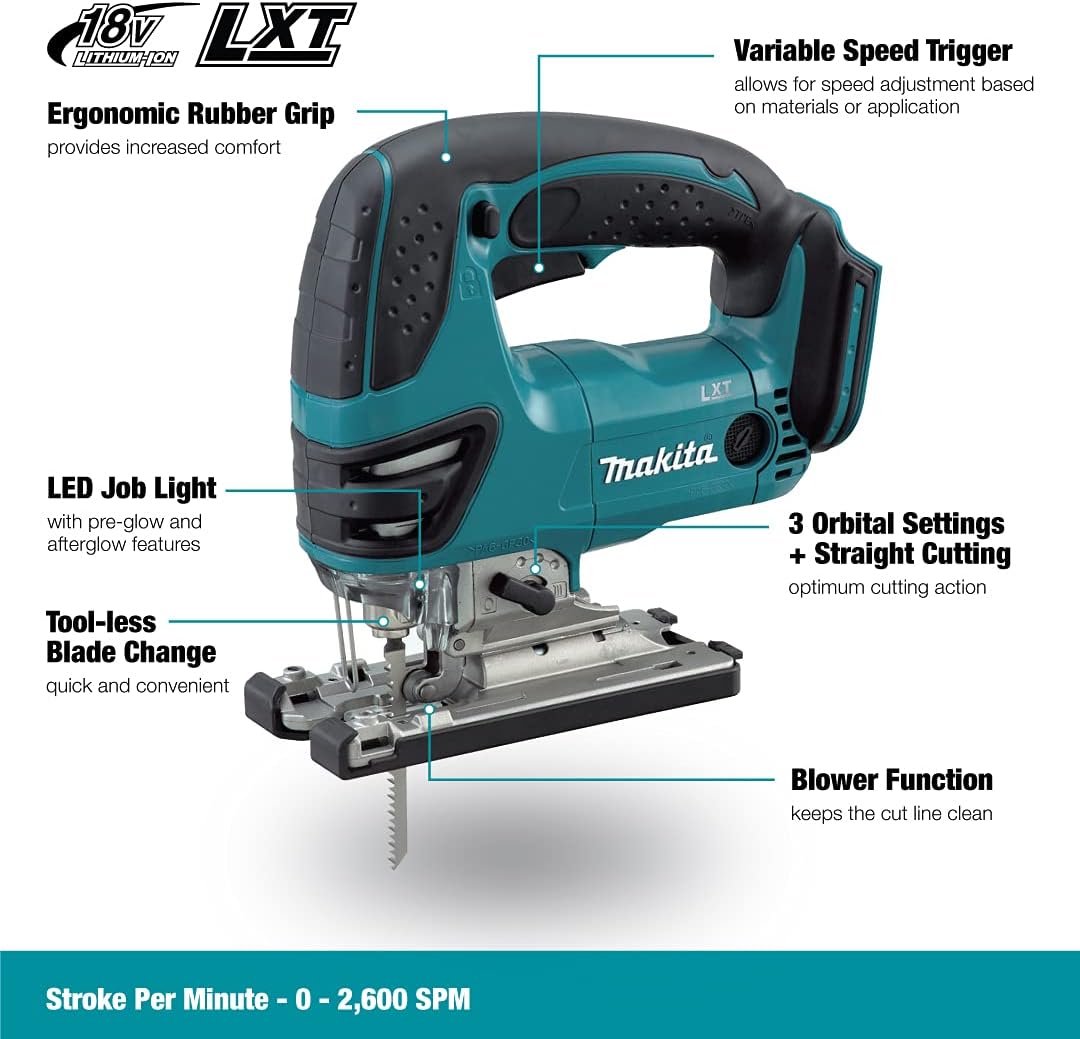 Makita DJV 180 18 V Li-ion Akku Stichsäge Solo - nur das Gerät ohne Zubehör - ( ohne Akku, ohne Lade