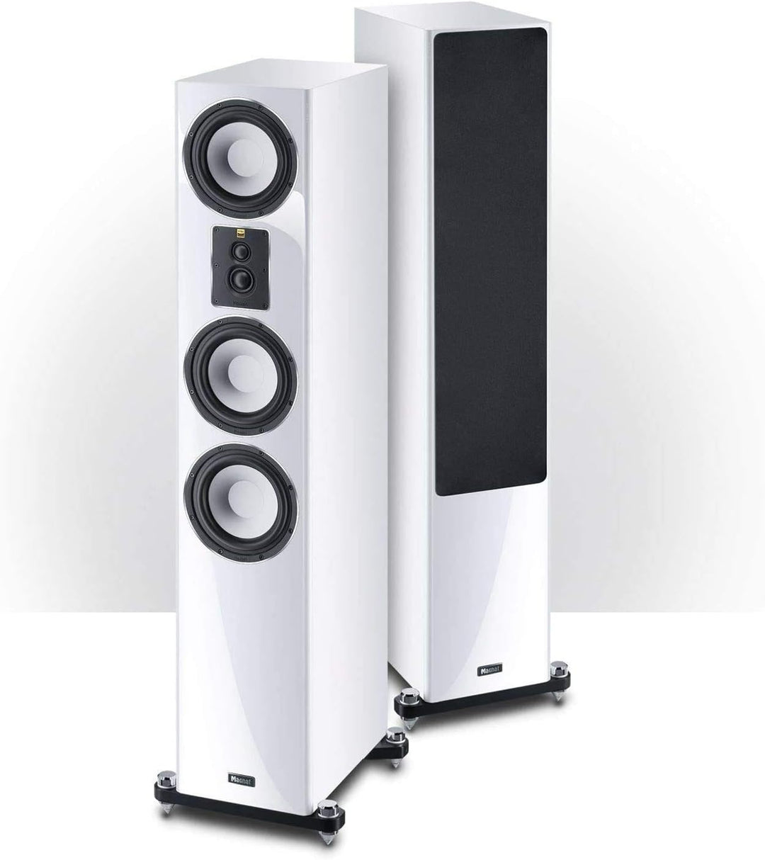 Magnat Signature 707, weiss, 1 STK. - dynamischer 4-Wege Stand-Lautsprecher mit edler Hochglanz-Fron