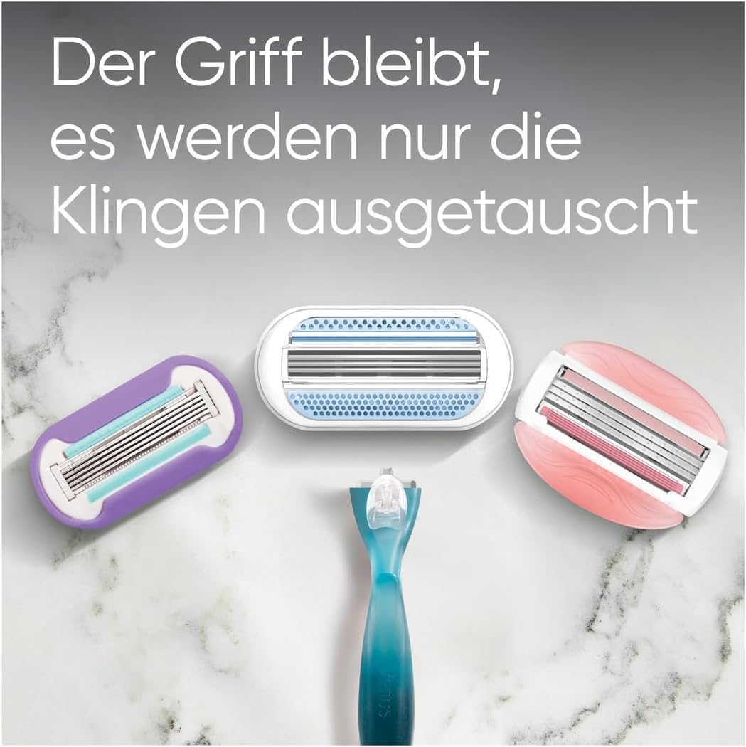 Gillette Venus Comfortglide Spa Breeze Rasierklingen Damen, 9 Ersatzklingen für Damenrasierer mit 3-