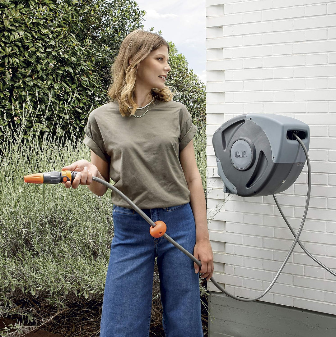 GF Garden, Rewall 30, Wandschlauchbox, automatisch, 30 meter, bis zu 180° schwenkbar
