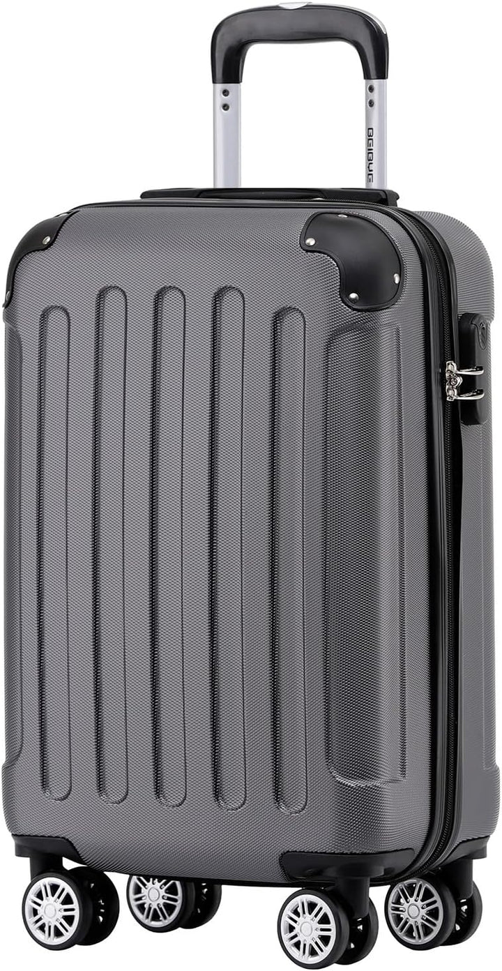 BEIBYE Zwillingsrollen Hardcase Reisekoffer Koffer Trolleys Hartschale in XL-L-M in 14 Farben (Busin