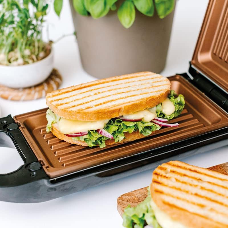 LIVINGTON FlipSwitch | drehbarer Multifunktionsgrill | Kombigerät | inkl. 3 antihaftbeschichtete Wec