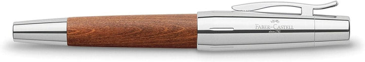 Faber-Castell 148202 - Füllfederhalter e-motion Holz / Chrom, Feder: EF, inklusive Geschenkverpackun