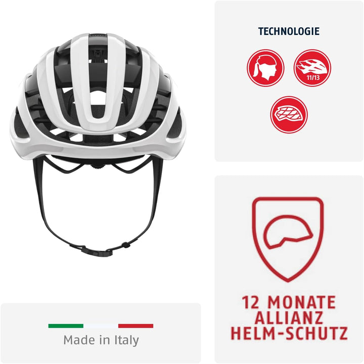 ABUS Rennradhelm AirBreaker - High-End Fahrradhelm für den professionellen Radsport - für Jugendlich