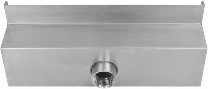 yorten Rechteckige Wasserfall Wasserfont?ne Dekorativ Pool-Font?ne aus Edelstahl 30 x 11,5 x 8 cm (B