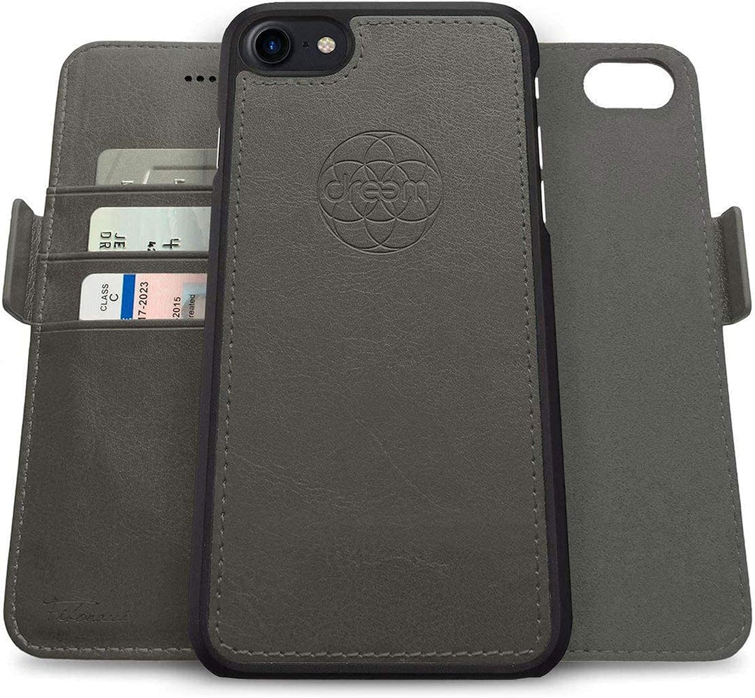 Dreem Fibonacci 2in1 Handyhülle Flipcase für iPhone SE 3 (2022), SE 2, & 8/7 | Magnetisches iPhone C