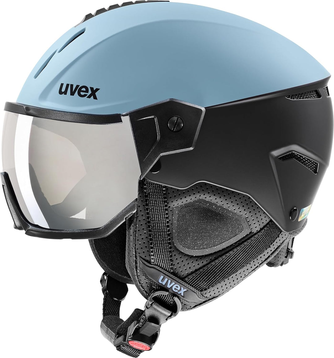 uvex instinct visor - Skihelm für Damen und Herren - mit Visier - individuelle Grössenanpassung - gl