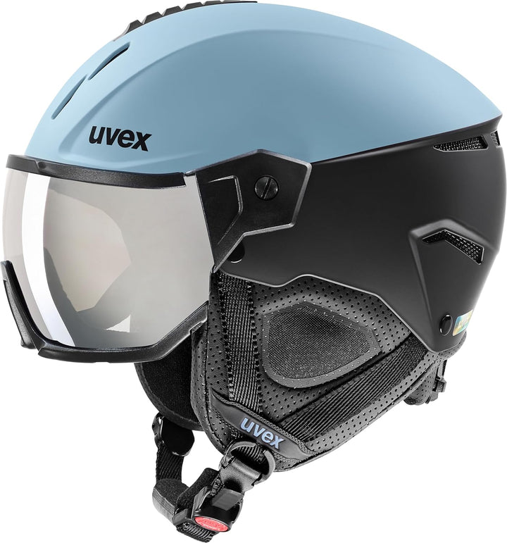 uvex instinct visor - Skihelm für Damen und Herren - mit Visier - individuelle Grössenanpassung - gl