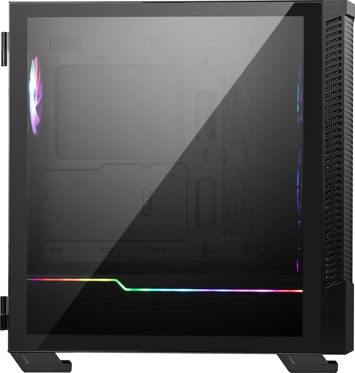MSI MPG VELOX 100R Mid-Tower PC-Gehäuse, geeignet für E-ATX Mainboards, Front aus gehärtetem Glas, 4