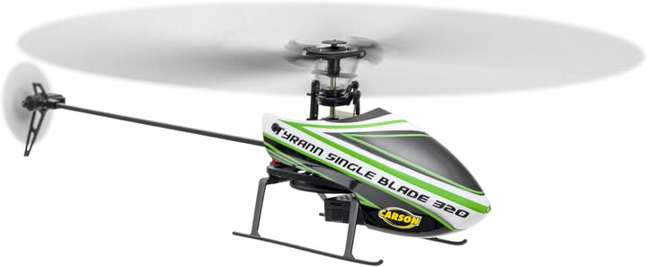 Carson 500507171 - Ferngesteuerter Helikopter Tyrann Single Blade 320 2,4 GHz - RC Flugzeug ab 16 Ja
