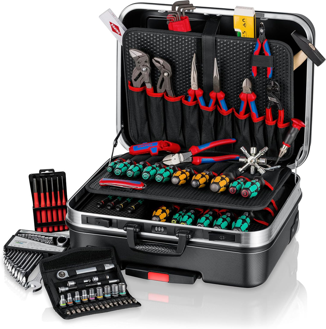 KNIPEX 00 21 06 M Werkzeugkoffer "BIG Basic Move" Mechanik 90-teilig