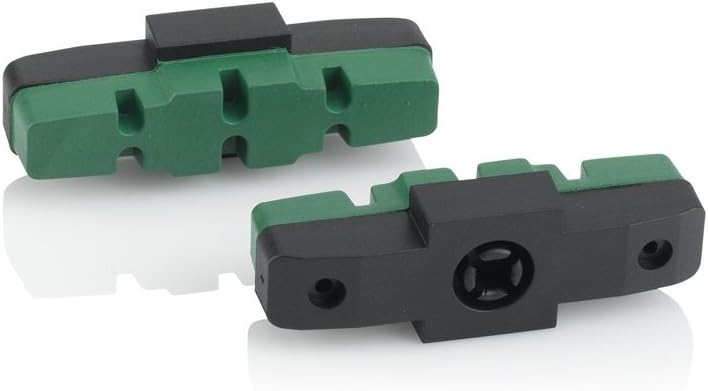 XLC Unisex – Erwachsene BS-X42 Bremsschuhe, grün, 50mm