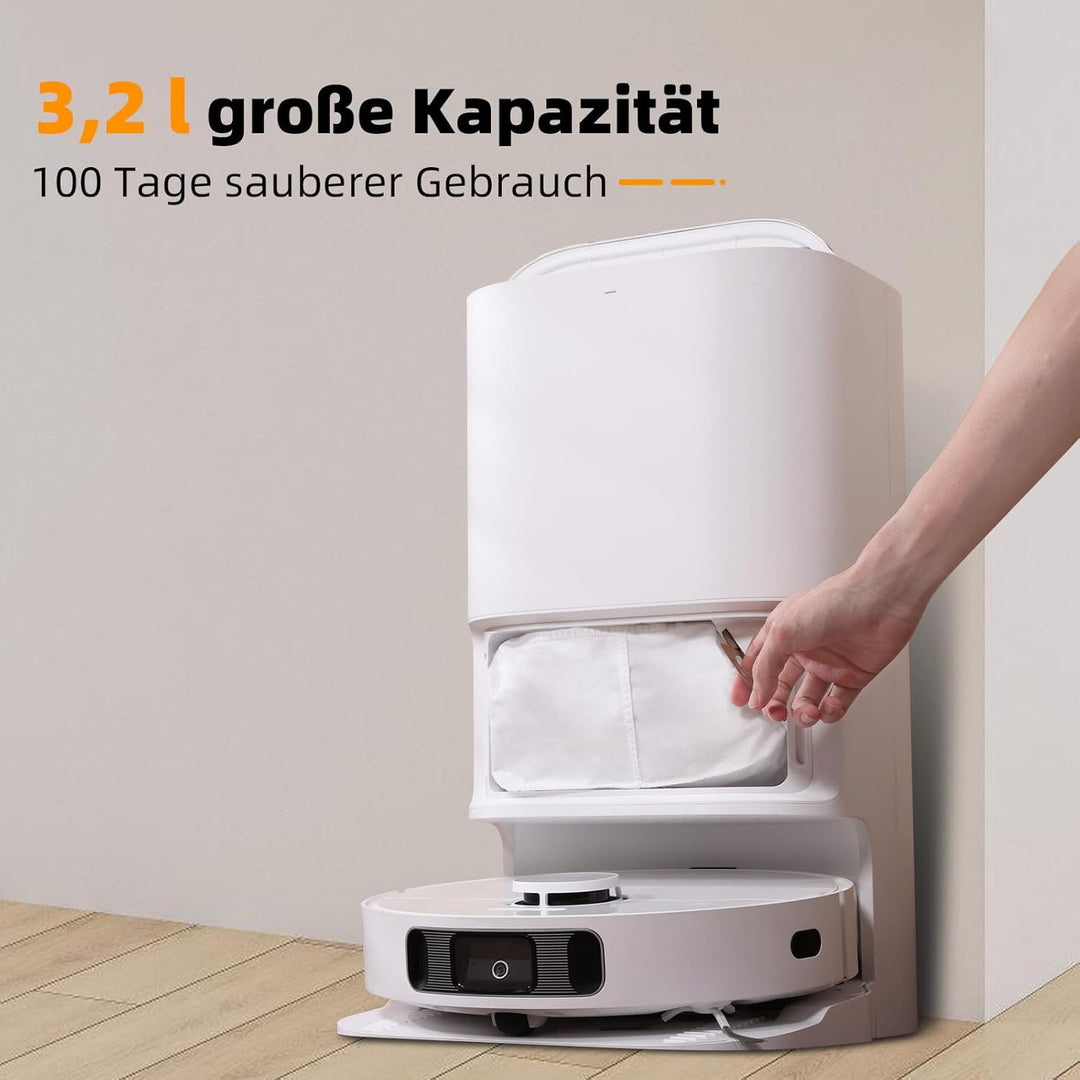 10 Stück Staubbeutel für Dreame L10s Pro Ultra Heat / X40 Ultra Complete Roboter Staubsauger, 3,2L G