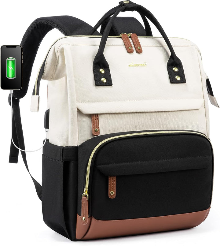 LOVEVOOK Rucksack Damen Laptop Rucksack mit Laptopfach 15.6 Zoll Schulrucksack Mädchen Teenager Schu