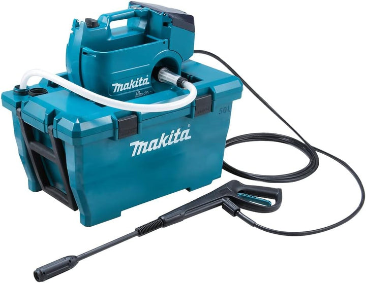 Makita DHW080ZK Akku-Hochdruckreiniger 2x18V (ohne Akku, ohne Ladegerät) inkl. Wasser- und Transport