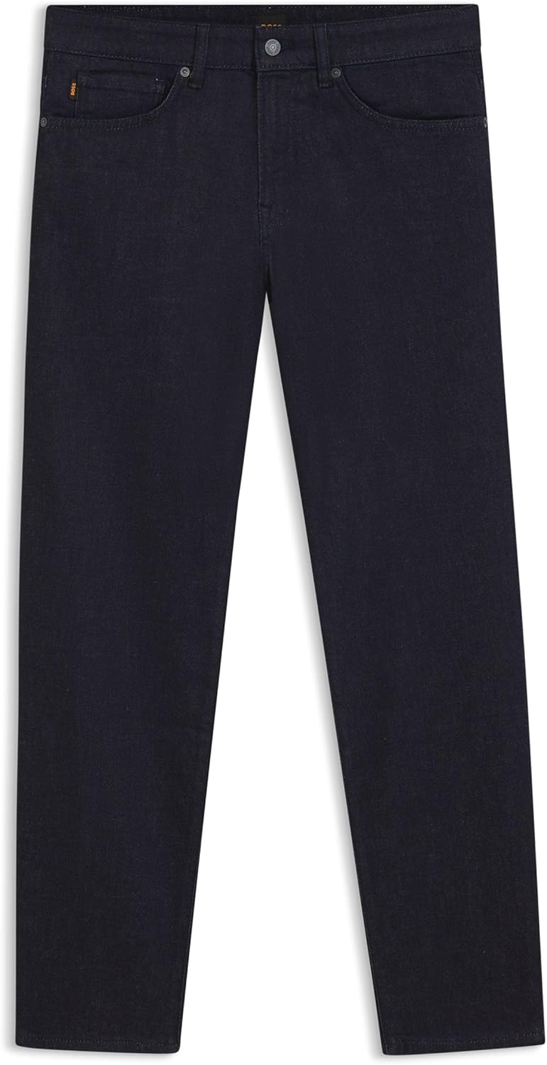 BOSS Herren H-Re.Maine Blaue Maine Regular-Fit Jeans aus bequemem Stretch-Denim 30W / 32L Dark Blue4