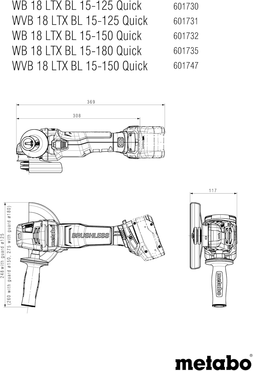 WVB 18 LTX BL 15-125 Quick * Akku TV00