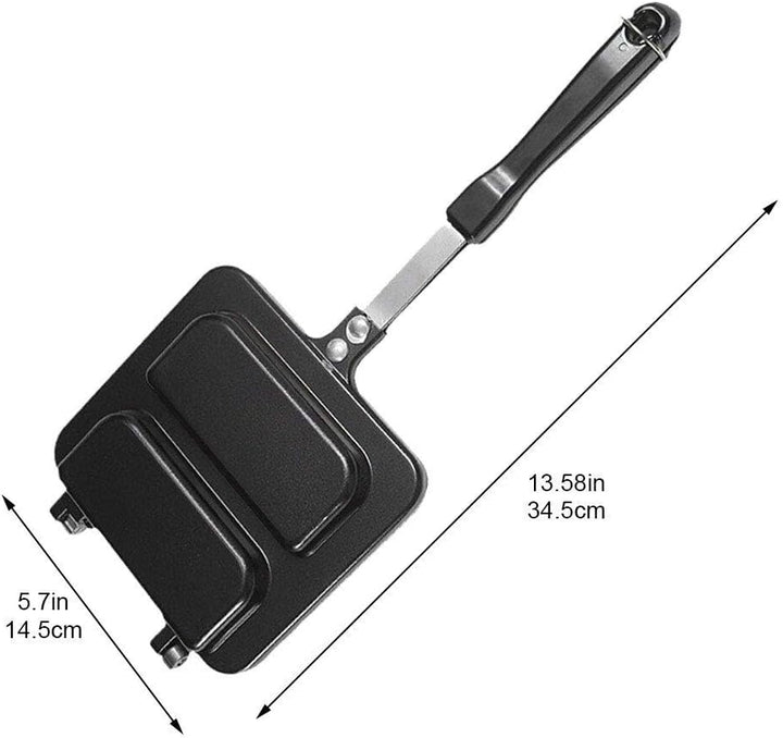 Muteitt Panini Kitchen Tortillas Sandwichmaker Doppelseitige Bratpfanne, Gegrillter Käsehersteller,