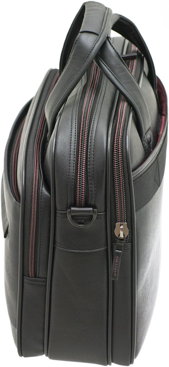 Business Schulter Arbeits Aktentasche mit Laptop-Fach 41cm lang Schwarz Bowatex