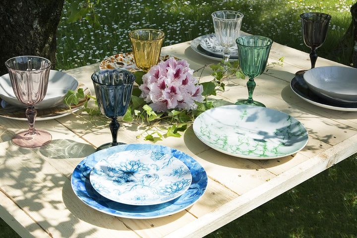Excelsa 49218 Country Chic Set aus 6 bruchsicheren Weingläsern, Kunststoff, Mehrfarbig