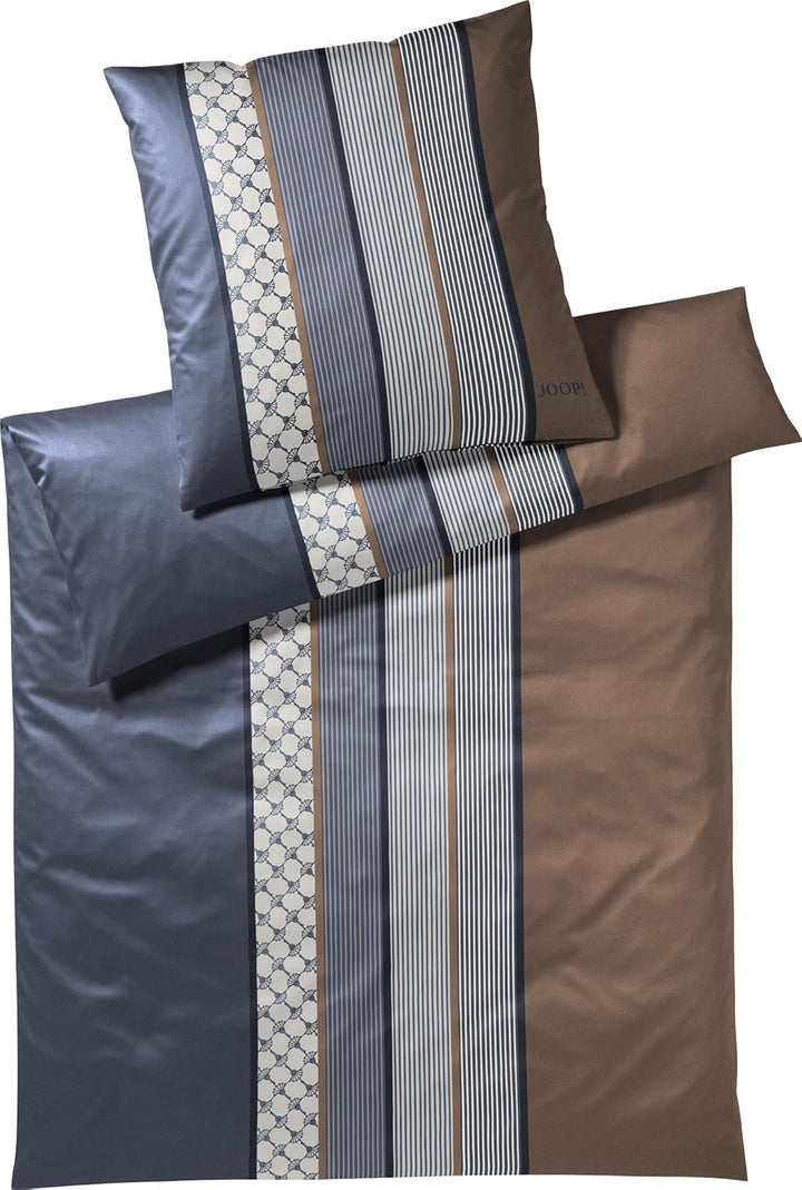 Joop! Bettwäsche Cornflower Stripe deep ocean 1 Bettbezug 135 x 200 cm + 1 Kissenbezug 40 x 80 cm, 1