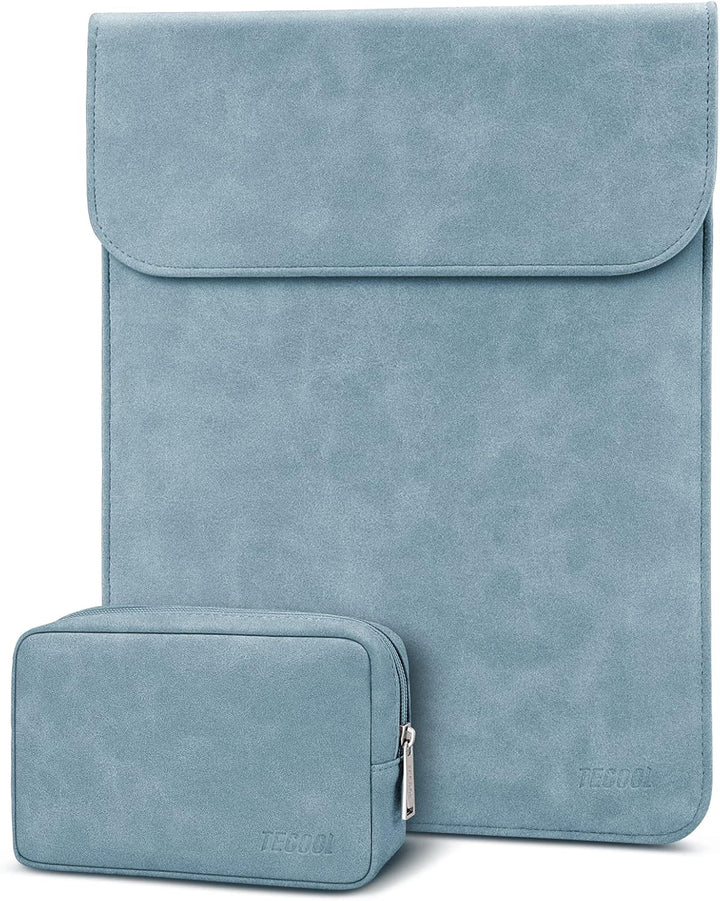 TECOOL 13 Zoll Laptop Hülle Tasche Leder für 2022 2024 2025 MacBook Air M4 M3 M2, 2018-2020 MacBook