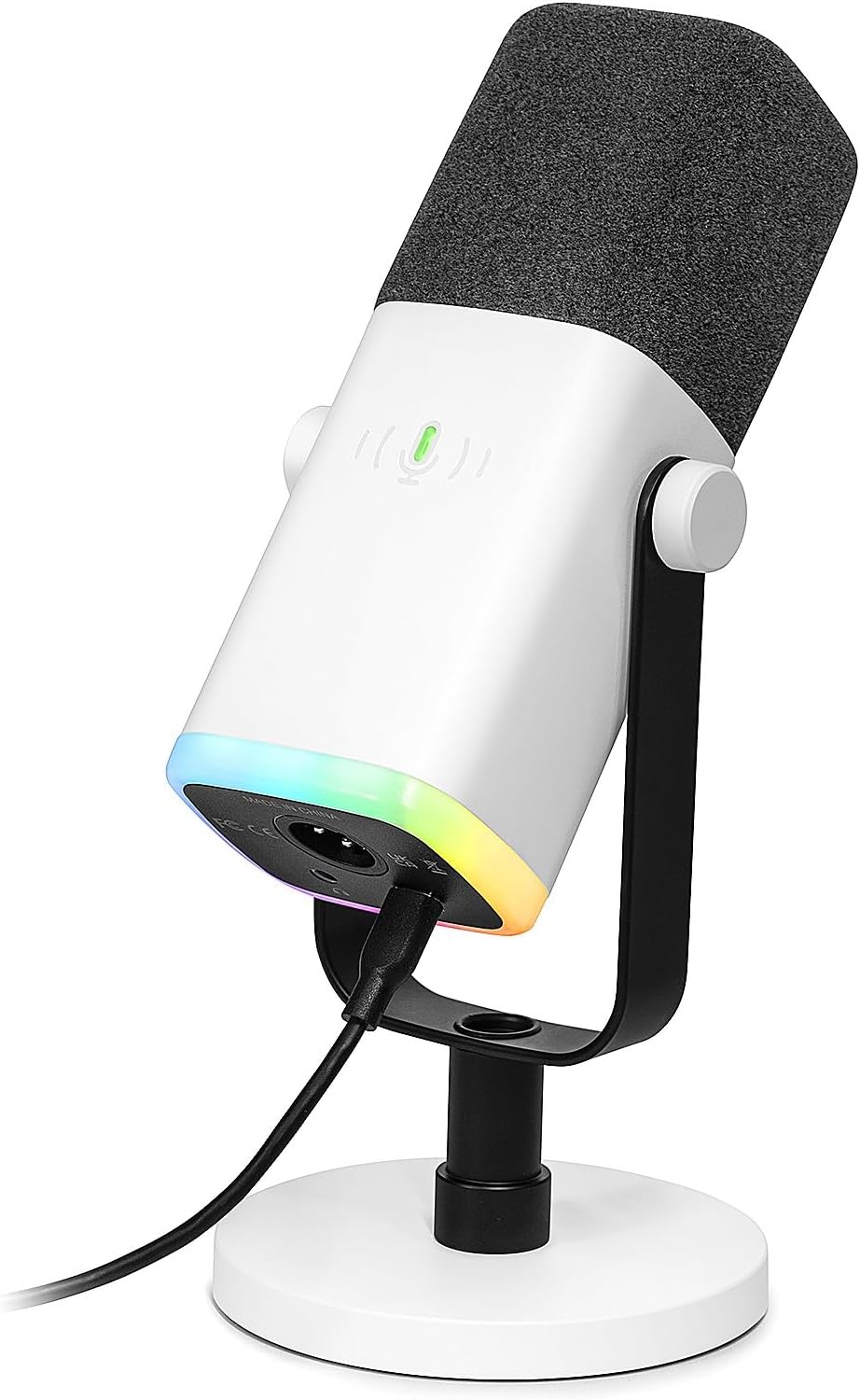 FIFINE USB XLR Mikrofon für Streaming Podcast Studio, Dynamisch Microphone Gaming PC mit Stummschalt