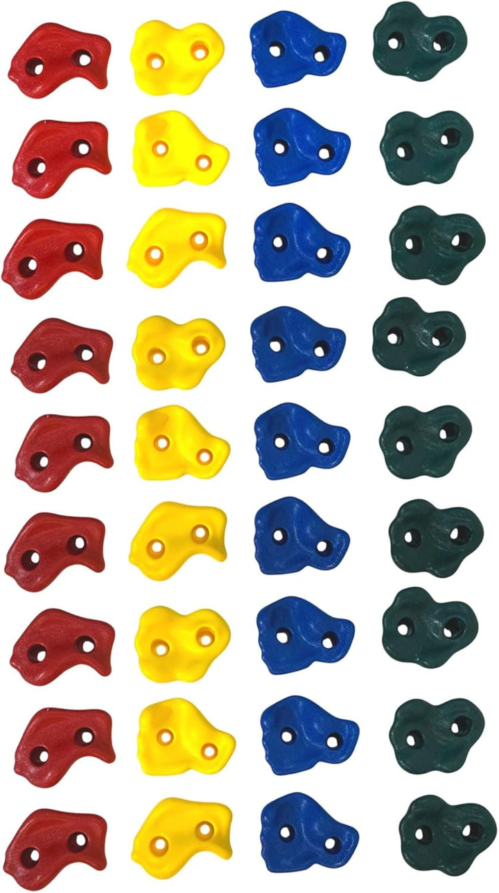 Loggyland Klettersteine für Kletterwand 36er Set, 36er Set