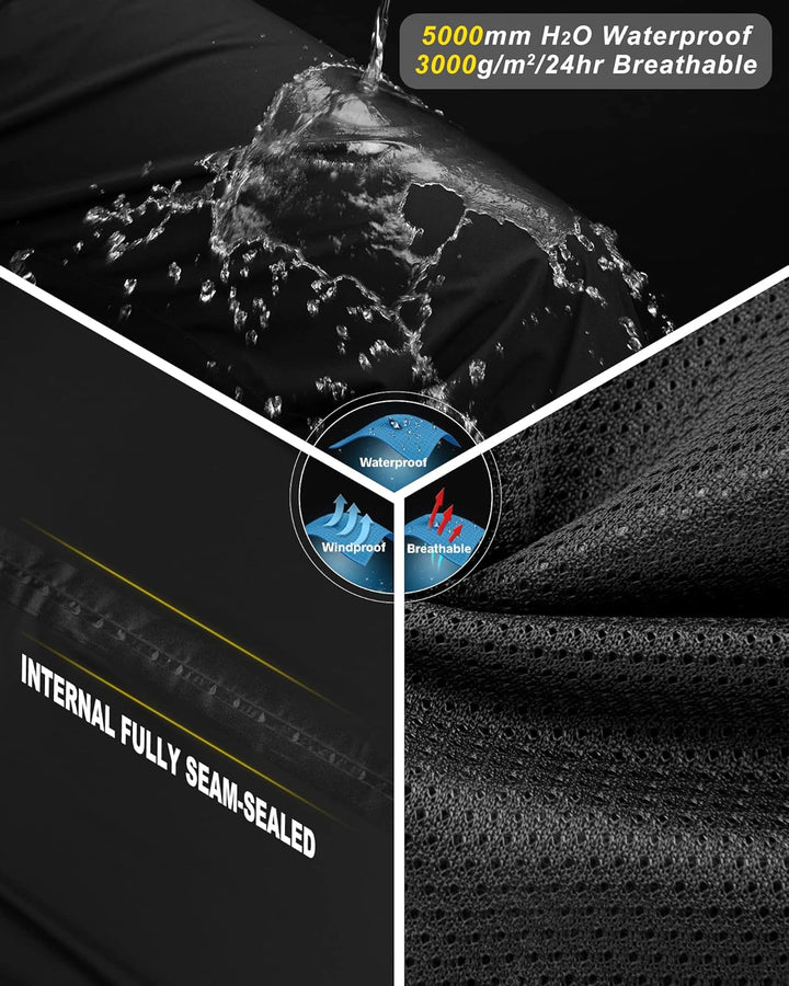 33,000ft Regenhose Damen Wasserdicht Atmungsaktiv Wanderhose Fahrrad Überziehhose Leichte Winddicht