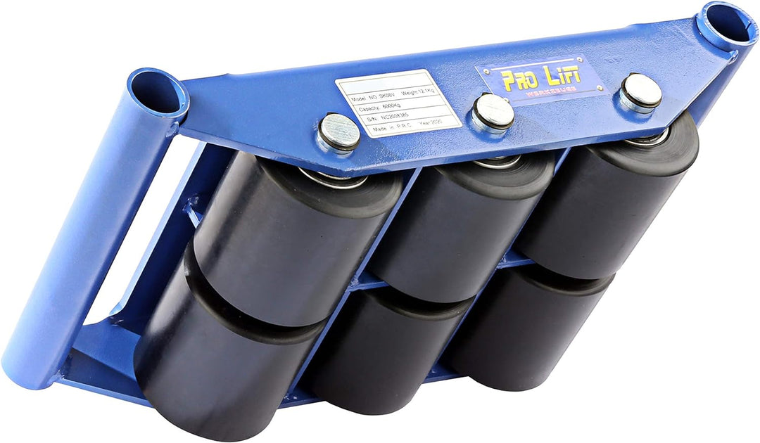Pro-Lift-Werkzeuge 6t Panzerrollen Transportfahrwerk starr Schwerlastroller 6000kg Maschinentranspor