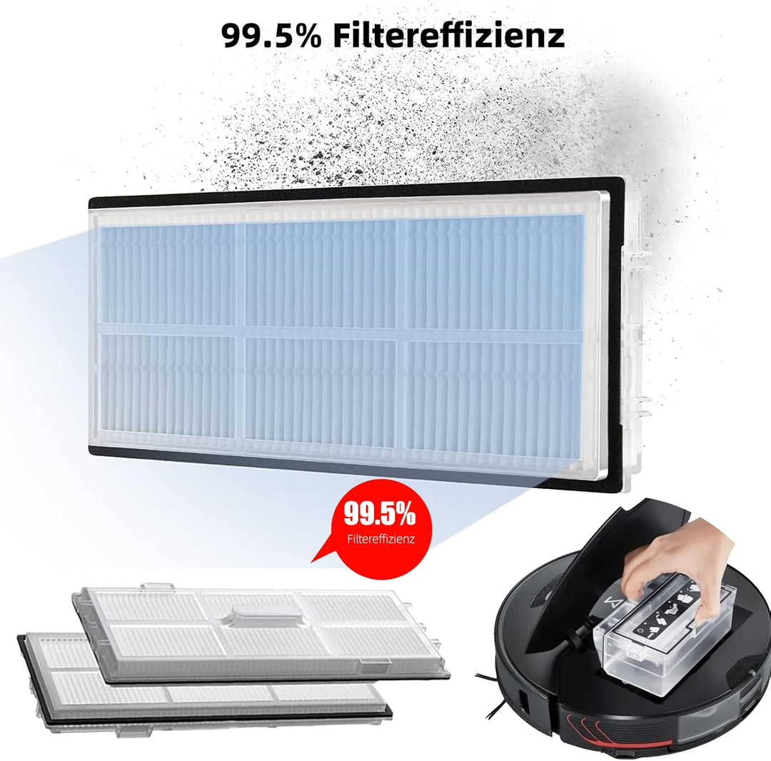 26 Stück Ersatzteile Set für Roborock S7 Pro Ultra, S7 MaxV Ultra Zubehör Kit: 2 Hauptbürste, 1 Selb