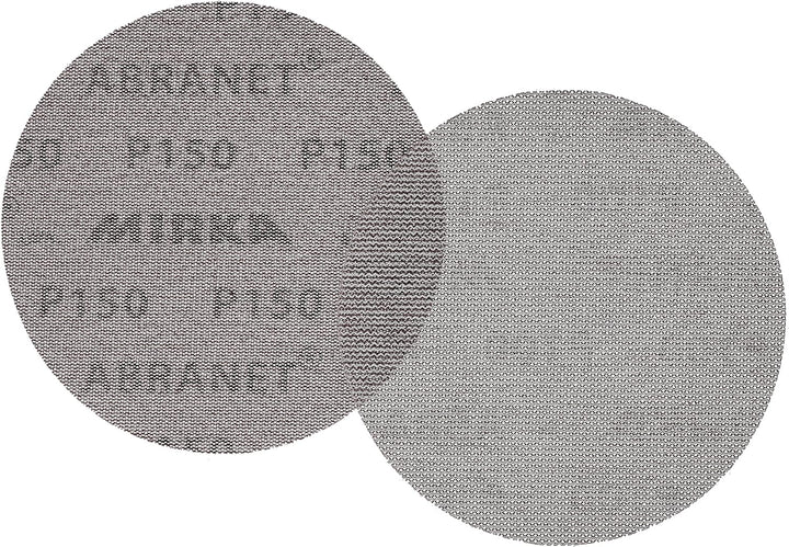 50x MIRKA Haftschleifscheibe ABRANET Grip 150mm K.150 f.HO/Metall/Lack/Ku. P150 Single, P150 Single