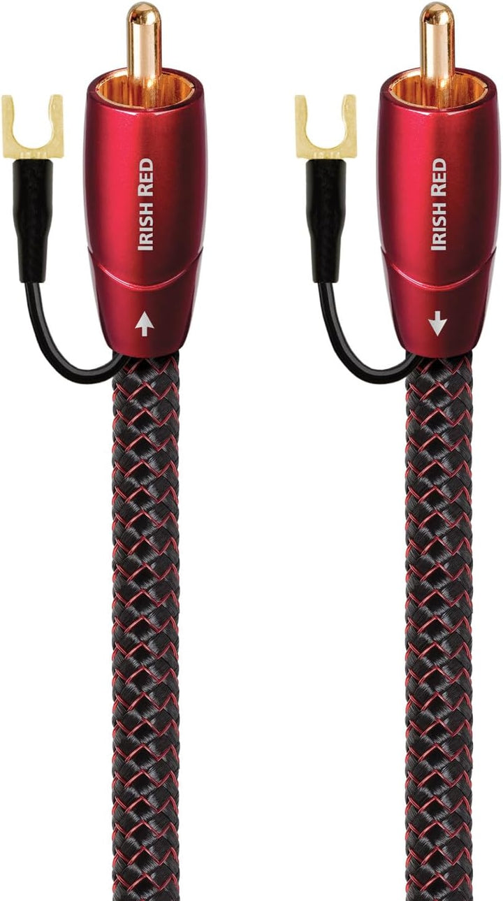 AudioQuest 2 m Irish Red RCA Audiokabel schwarz - Audiokabel (RCA, RCA, 2 m, Schwarz)